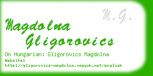 magdolna gligorovics business card
